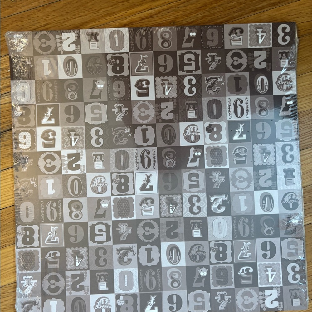 Stampin' Up! Neutral Number Pattern Paper in Gray and Cream